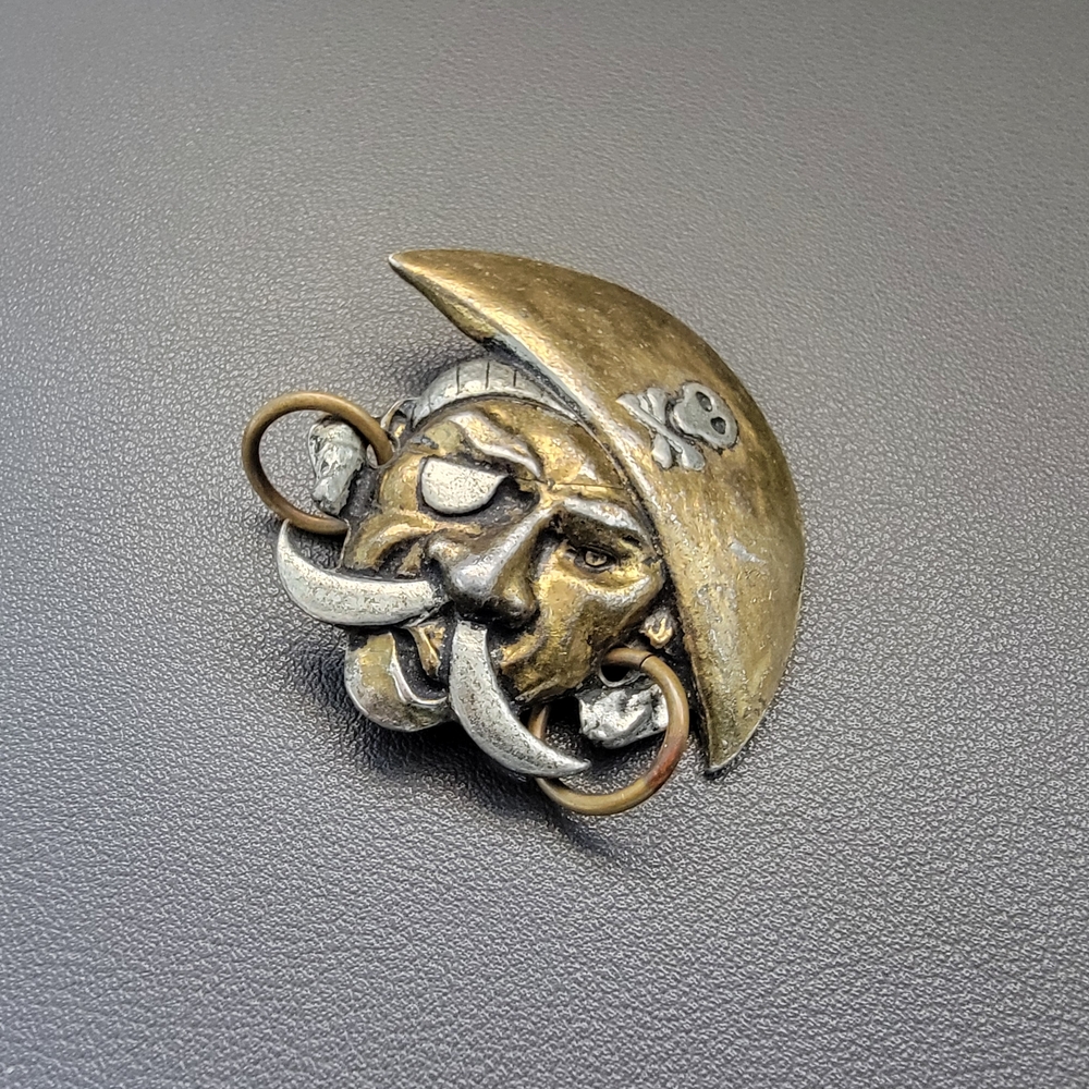Kinetic Pirate Earrings | High Relief Sculptural Adornment - Picture 6 of 9